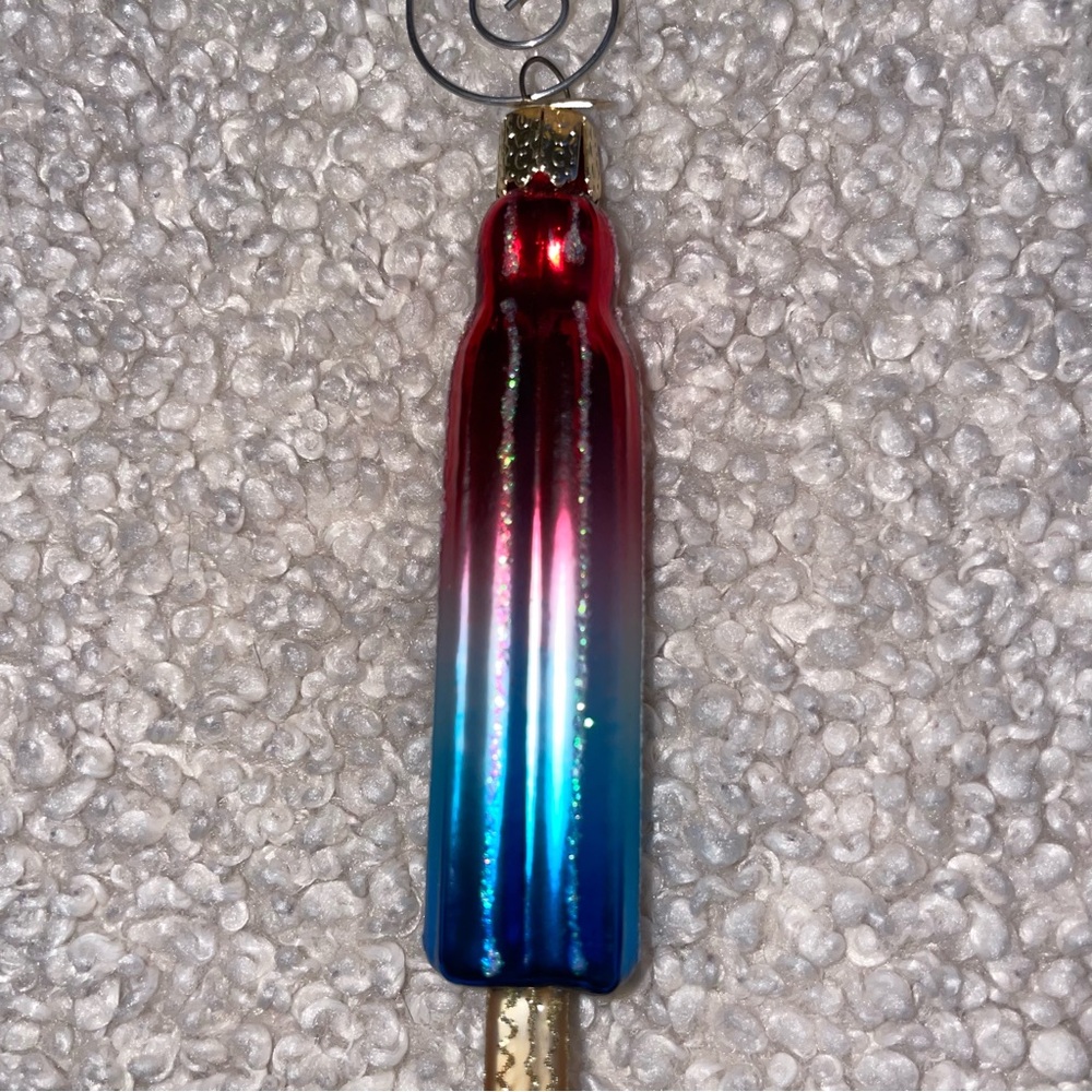 Old World Christmas glass bomb pop ornament - Picture 2 of 4